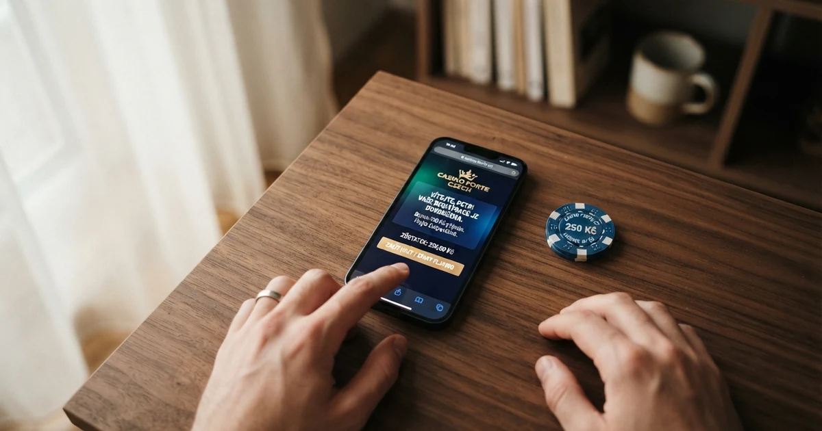 Hráč u počítače vyplňuje registrační formulář v českém online casinu, vedle formuláře se zobrazují ikony volných zatočení