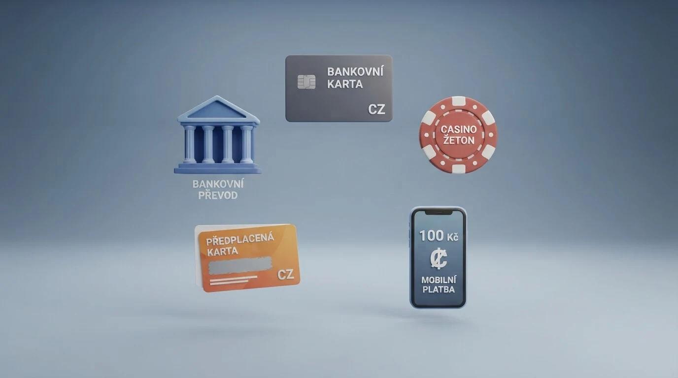 Sada ikon platebních metod — karta, mobil, Paysafecard, bankovní převod, PayPal, Google Pay