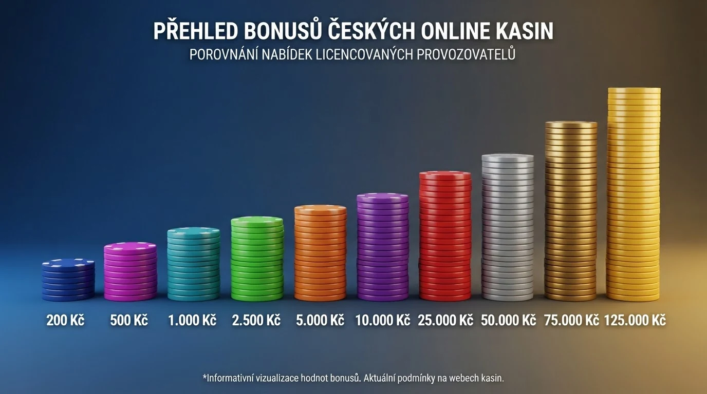 Koláž log a bonusových čísel deseti operátorů seřazených vedle sebe — vizuální přehled nabídky trhu