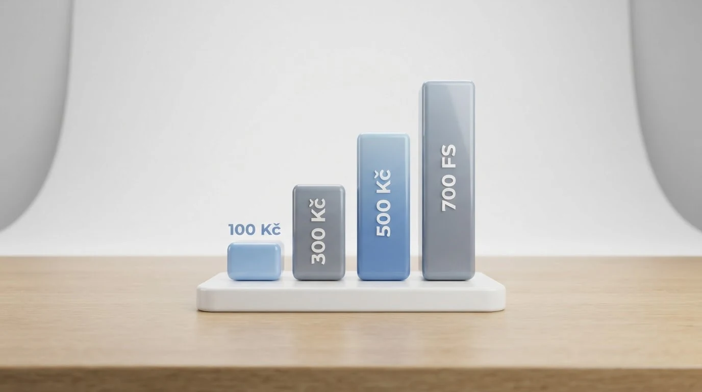 Přehledná tabulka srovnávající registrační bonusy deseti online casin s platnou licencí MF ČR
