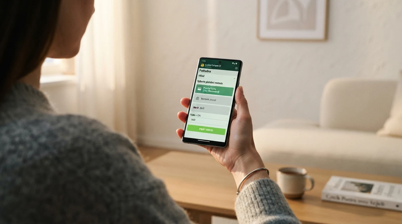 Jednotlivé kroky vkladu přes Neteller v pokladně online kasina s vyznačením tlačítka Neteller mezi platebními metodami